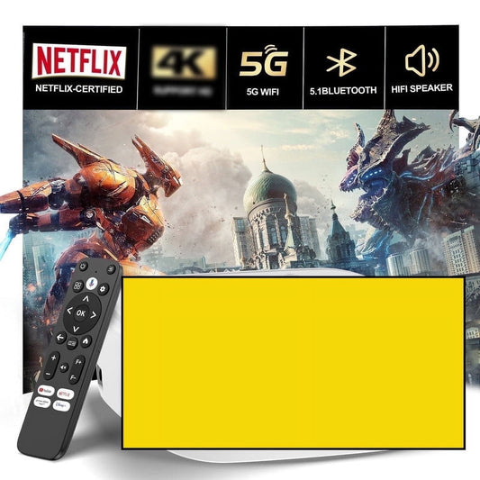 1080P Mini Projector, Yellow