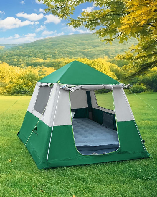 4-6 Person Camping Tent Pop Up Tent Waterproof Automatic Setup 2 Doors-Instant Family Tents for Camping Hiking & Traveling