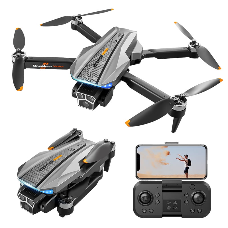 Drone with Camera for Adults, 1080P HD 4K Camera, Brushless Motor, Optical Flow Positioning, Headless Mode