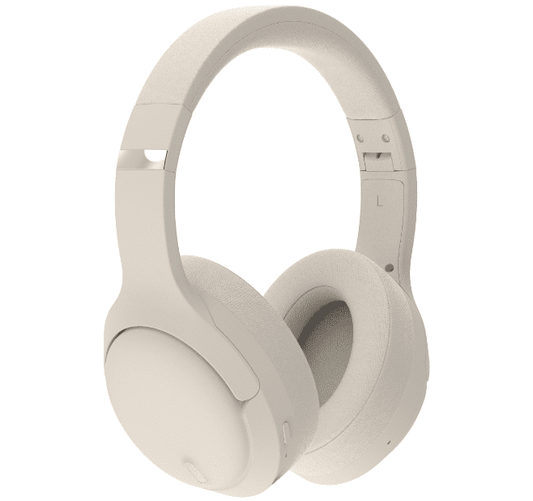 Wireless Bluetooth Headphones A18 Over-Ear Headphones with Microphone, Upgraded HiFi Stereo Noise Cancelling Headphones Foldable Headset,Deep Bass for Home Office Cellphone PC,White